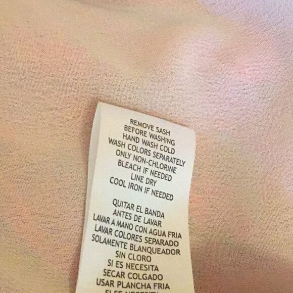 NWOT by DANNY & NICOLE in size 18 tangerine colored dress sheer top with overlay - Picture 15 of 15